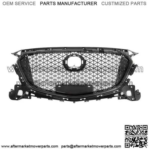 For 2017 2018 Mazda 3 Axela Front Bumper Upper Grille Honeycomb Grill Black