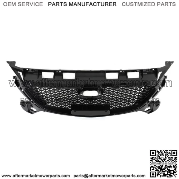 For 2017 2018 Mazda 3 Axela Front Bumper Upper Grille Honeycomb Grill Black - Image 3