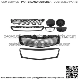Front Upper Grill + Lower Grille + Outer Frame For 2013-2017 Cadillac XTS