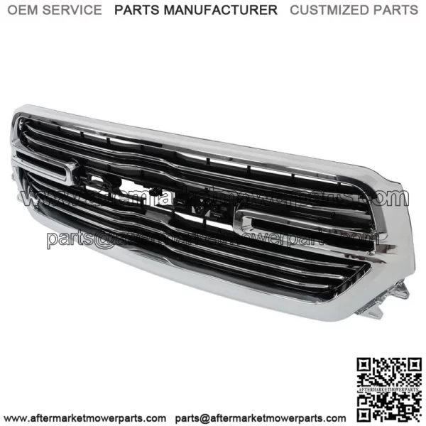 Front Upper Grille Grill Assembly For 2019-2022 Ram 1500 Factory Style Chrome - Image 2
