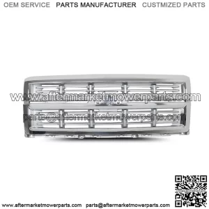 Front Bumper Upper Grille Chrome For 2014-2015 Chevrolet Silverado 1500