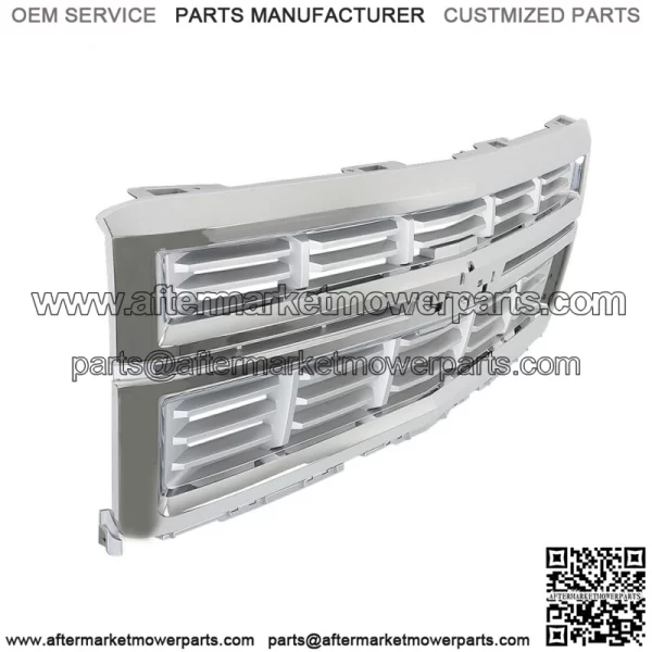 Front Bumper Upper Grille Chrome For 2014-2015 Chevrolet Silverado 1500 - Image 3