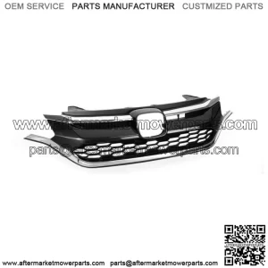 Front Bumper Upper & Lower Grille Grill ABS for Honda CRV CR-V 2015 2016 Chrome