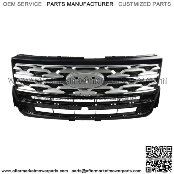Front Grille + Front Bumper With Radar Hole For 2018 -2019 Ford Explorer - Image 2