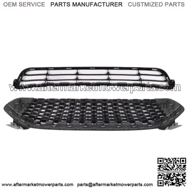 For 2013-2016 Ford Fion 2PCS Front Bumper Upper&Lower Grille Grill Kit