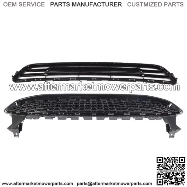 For 2013-2016 Ford Fion 2PCS Front Bumper Upper&Lower Grille Grill Kit - Image 2