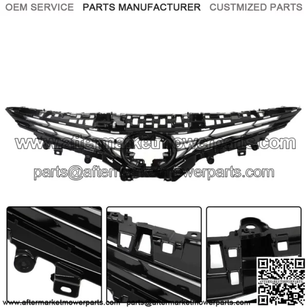 2PS Front Upper Lower Grille For 2021-2022 Toyota Camry LE XLE 5310206290 - Image 3