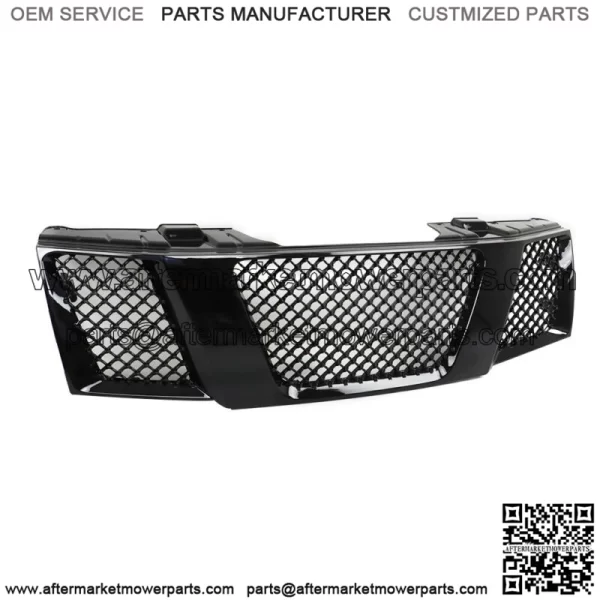For 2005-2008 Nissan Frontier Black Mesh Front Hood Bumper Upper Grill - Image 2