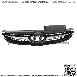 For 2011-2013 HYUNDAI Elantra Front Upper Bumper Grille With Chrome Trim Plastic