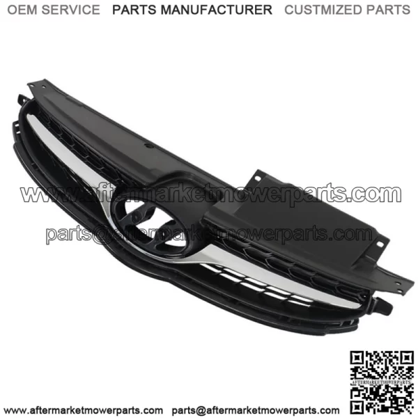 For 2011-2013 HYUNDAI Elantra Front Upper Bumper Grille With Chrome Trim Plastic - Image 3