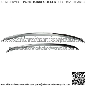 Front Lower & Upper Chrome Grille Trim Molding For 2011-2015 Ford Explorer