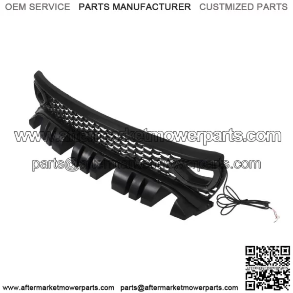 For 15-22 Charger SRT Scat Pack Style Front Upper Grille and 2??LED Lights - Image 3