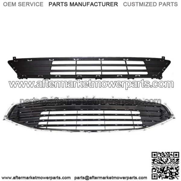 For Ford Fion 2019 2020 Front Upper&Lower Grille Chrome Factory Style - Image 2