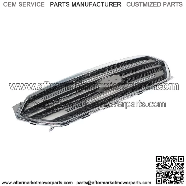 For 2013-2019 Ford Taur 4-Door Front Upper Grille Assembly Chrome Factory - Image 2