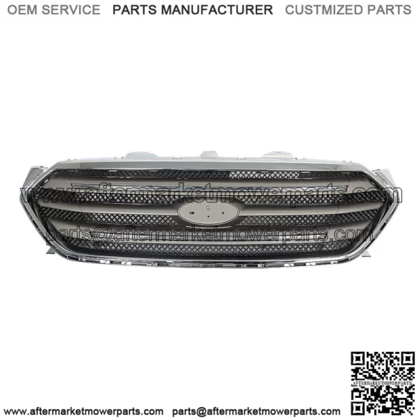 For 2013-2019 Ford Taur 4-Door Front Upper Grille Assembly Chrome Factory - Image 3