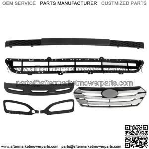 For Hyundai Santa Fe Sport 2013 14-2016 Front Grille Fog Light Bezels Set 5 Pcs