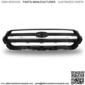 Fit For 2017 2018 2019 Ford Escape Front Upper Bumper Grille Glossy Black