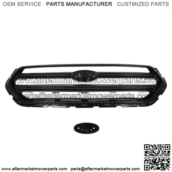 Fit For 2017 2018 2019 Ford Escape Front Upper Bumper Grille Glossy Black - Image 2