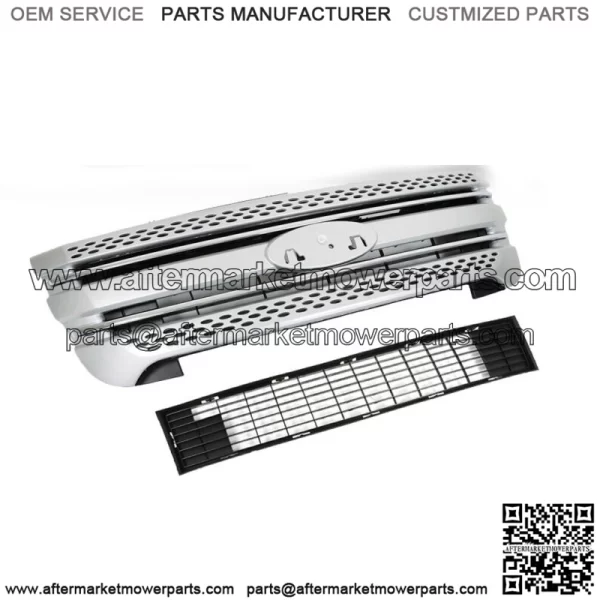 Front Bumper Upper Grille Assembly For 2011-2014 2015 Ford Explorer Silver