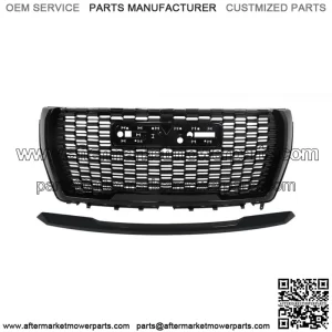 For 21-23 GMC Yukon/Yukon XL Denali Front Grille&Hood Molding Gloss Black Grill