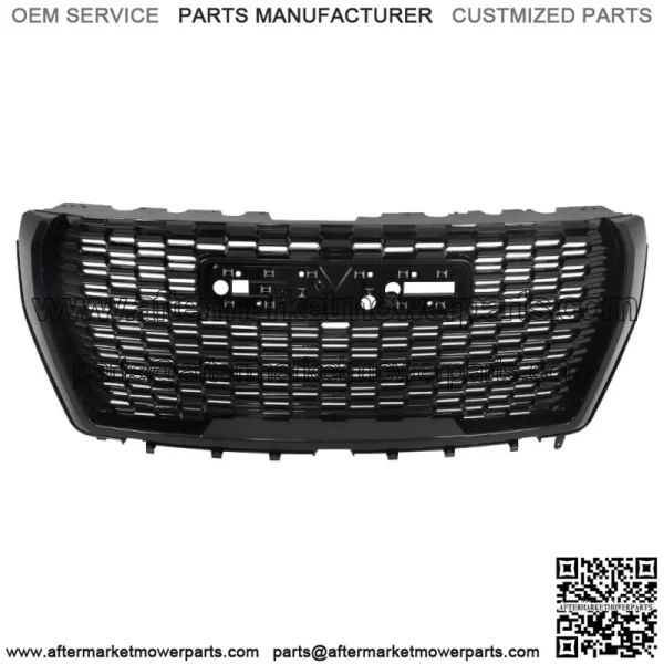 For 21-23 GMC Yukon/Yukon XL Denali Front Grille&Hood Molding Gloss Black Grill - Image 3