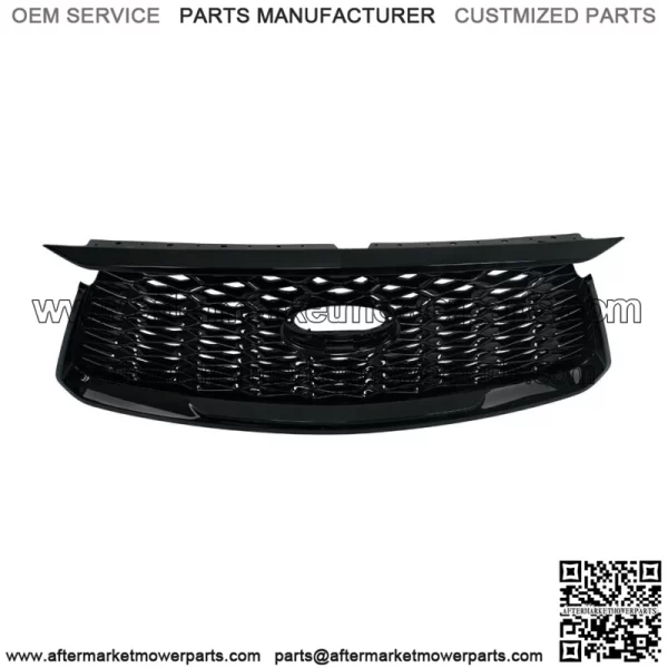 Front Bumper Grille Grill Black Glossy For 2022 2023 Infiniti QX60 - Image 3