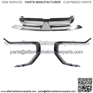 For Mitsubishi Outlander 2016-2018 Upper Grille+Front Bumper Trim Molding L+R
