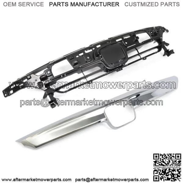 Fit For 2021 2022 Honda Accord Front Bumper Upper Grille Assembly Black 2PCS - Image 2