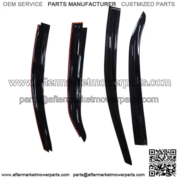 For 2014-18 Toyota Corolla Mugen Style Window Visors Sun Rain Guards Vent Shade - Image 2