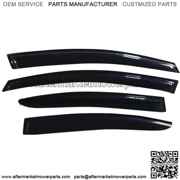 Window Visor For 2015-2018 Subaru WRX STI Slim Smoke Rain Sun Guard Deflector