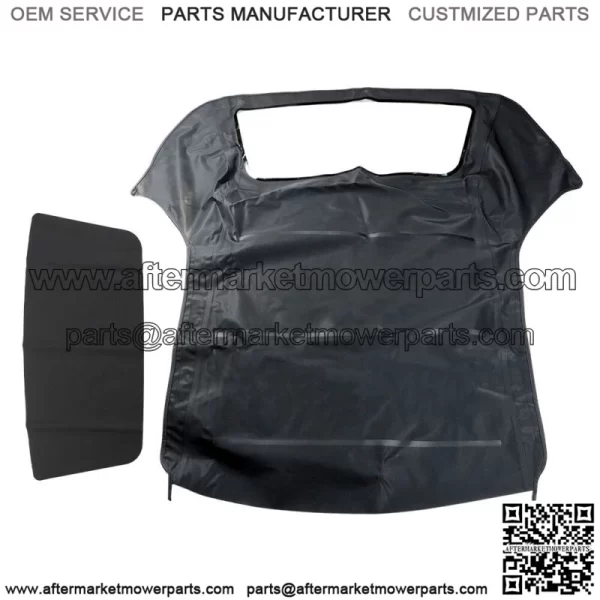 Convertible Soft Top For 1986-1993 3-Series E30 Black Twill & Plastic Window - Image 3