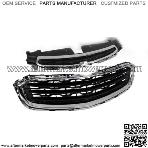 Front Upper+Lower Grille Chrome For 2015 Chevy Cruze 2016 Cruze Limited