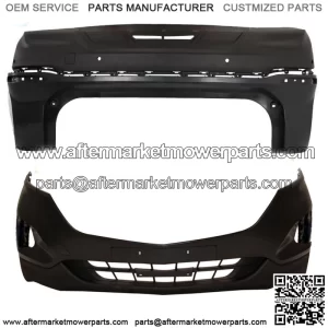 Front Bumper Cover&Rear Bumper Cover Primed Plastic For 2018 2019 Chevy Equinox