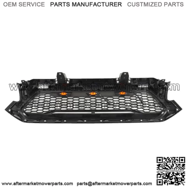 For 2012-2015 Toyota Tacoma Matte Black Front Grille Bumper Grill W/ LED lights - Image 2