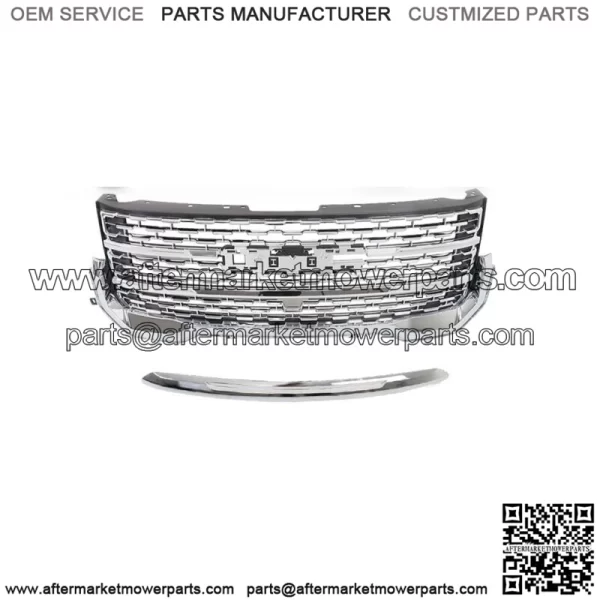 For 2020 2021 2022 GMC Acadia Front Upper Grille Denali & Hood Front Molding