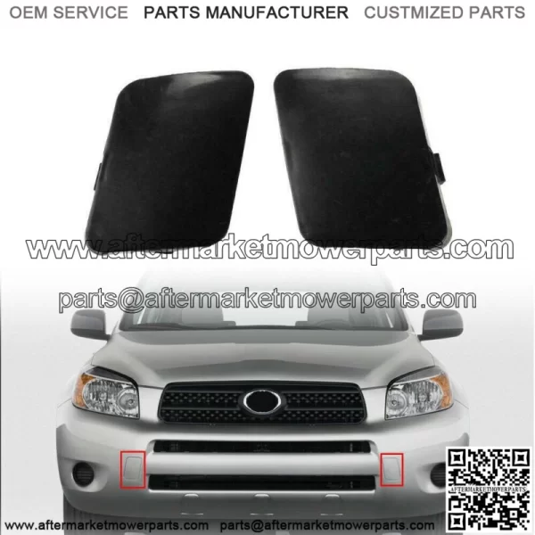 2X For Toyota RAV4 2006-2008 Bumper Tow Hook Bracket Cover Cap Front Left Right