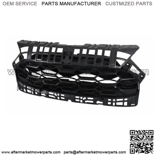 Matt Black Front Bumper Upper Grille Fit For 2023 Honda HRV Honeycomb Plastic