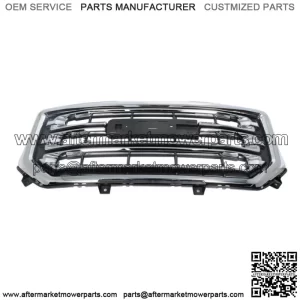 Fit For 2016-2019 Gmc Sierra 1500 Front Bumper Grille Black With Chrome 23496236