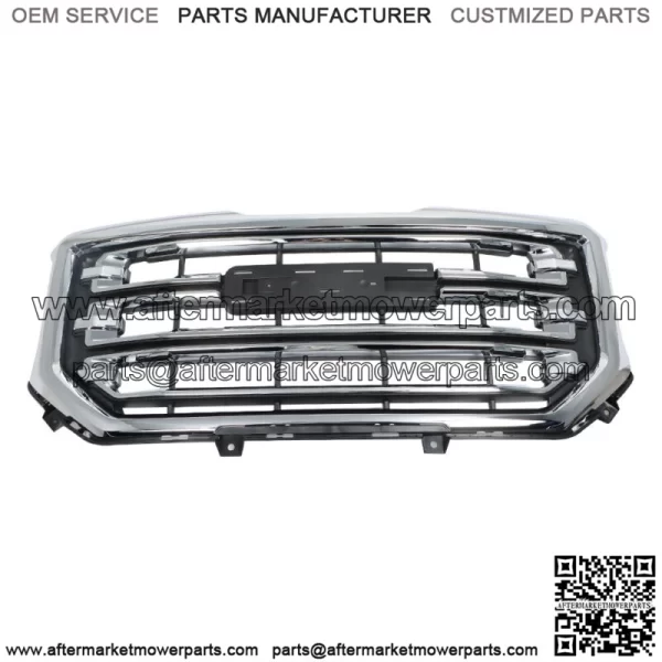 Fit For 2016-2019 Gmc Sierra 1500 Front Bumper Grille Black With Chrome 23496236 - Image 2