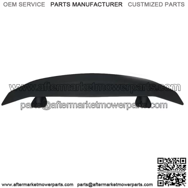 52" Universal Matte Black Trunk Spoiler Wing Fin Tail w/ LED Lights 2 Pedestal