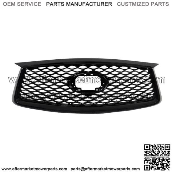 Gloss Black Frount Bumper Grille W/o Camera For 2019-2022 Infiniti QX50 - Image 2