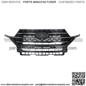 Front Radiator Grille Gloss Black & Chrome For Ford Explorer XLT 2020 2021