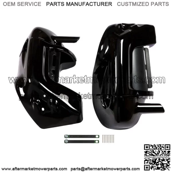 Lower Vented Leg Fairings + 6.5" Speaker Box Pods For Road Street Glide 83-13 - Image 2