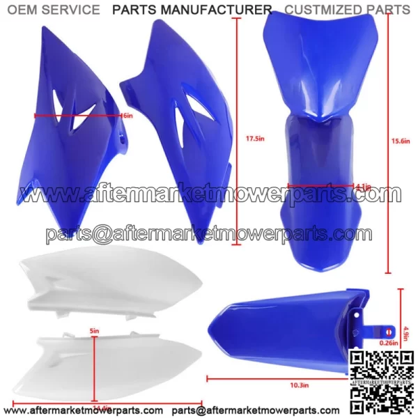 ABS Plastic Fender Side Body Cover Fairing Kit For 2006-2021 Yamaha TTR 50 TTR50 - Image 2