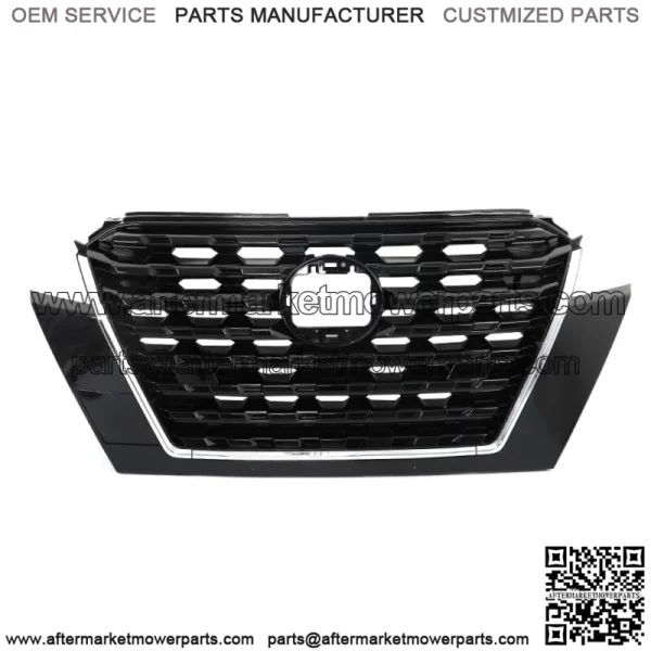Front Upper Grille Assembly+Headlight Halogen For 2021-2023 Nissan Kicks S/SV - Image 2