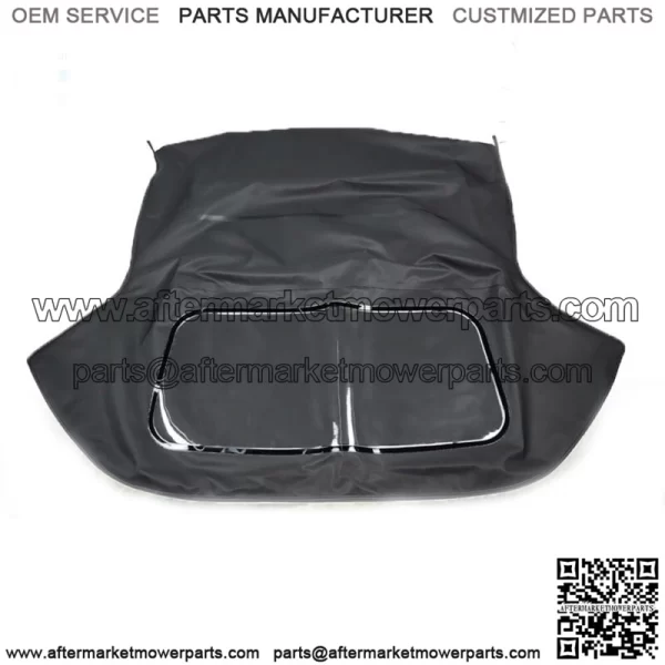 For 1966 1967-1979 Fiat 124 Spider CS1 Convertible Soft Top Black Vinyl