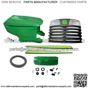 Upper/Lower Hood/Grille/Bumper/Foam Isolator/LH&RH Stickers Fits John DeereLT150