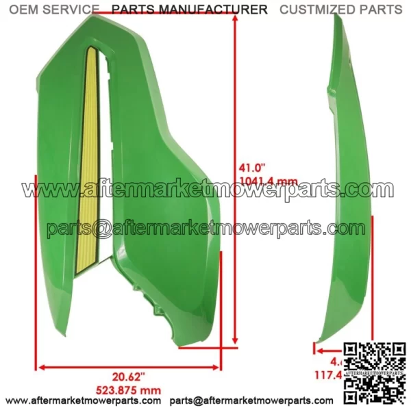 Left Hood Panel For John Deere X350 X350R X354 X360 X370 X380 X384 X390 X394 - Image 2