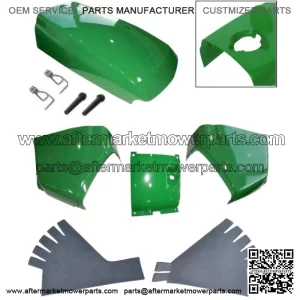 New Hood/Fuel Door Kit/Cowls/Cowl Cover/Absorber Fits John Deere 4510 4610 4710