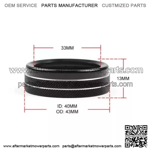 2016-2022 Toyota Tacoma Knob Ring #Black - Image 4